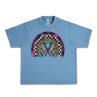 Pebble Blue race leopard rainbow Urban Heavy Tee - Artiststas