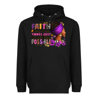 Black Faith it does not make things easy Heavyweight Hoodie - RanaPortraitStore