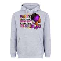 Heather Grey Faith it does not make things easy Heavyweight Hoodie - RanaPortraitStore
