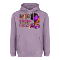 Lavender Faith it does not make things easy Heavyweight Hoodie - RanaPortraitStore