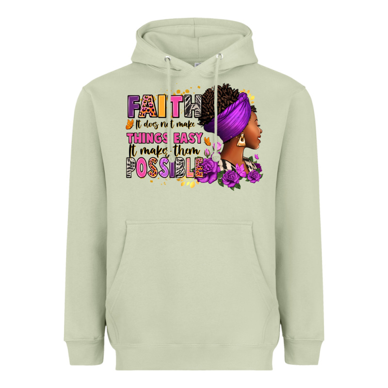 Faith It Does Not Make Things Easy Heavyweight Hoodie by RanaPortraitStore | Teevron