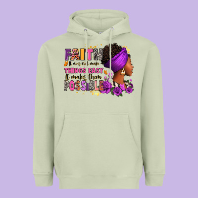 Heavyweight Hoodie Faith it does not make things easy