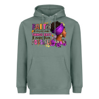 Sage Faith it does not make things easy Heavyweight Hoodie - RanaPortraitStore