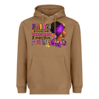 Toasted Coconut Faith it does not make things easy Heavyweight Hoodie - RanaPortraitStore