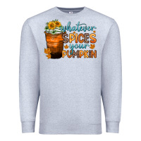 Heather Grey whatever spices your pumpkin Premium Sweatshirt - Zillion Design Studio