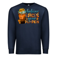 Navy whatever spices your pumpkin Premium Sweatshirt - Zillion Design Studio