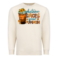 Sandshell whatever spices your pumpkin Premium Sweatshirt - Zillion Design Studio