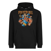 Black Football life afro girl sneakers Heavyweight Hoodie - RanaPortraitStore