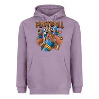 Football Life Afro Girl Sneakers Heavyweight Hoodie | Teevron