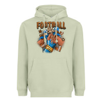 Matcha Football life afro girl sneakers Heavyweight Hoodie - RanaPortraitStore