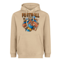 Mushroom Football life afro girl sneakers Heavyweight Hoodie - RanaPortraitStore