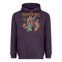 Plum Football life afro girl sneakers Heavyweight Hoodie - RanaPortraitStore