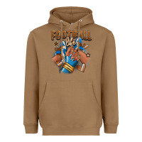 Toasted Coconut Football life afro girl sneakers Heavyweight Hoodie - RanaPortraitStore