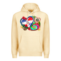 Pina Colada western leopard  dominican republic  hearts Premium Hoodie - AdoDesignShop