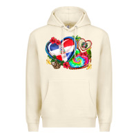 Sandshell western leopard  dominican republic  hearts Premium Hoodie - AdoDesignShop
