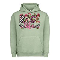 Pigment Oil Green race life Urban Hoodie - Artiststas