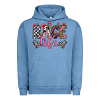 Pigment Pebble Blue race life Urban Hoodie - Artiststas