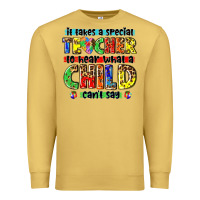Antique Gold it takes a special teacher to hear what a child cant say tbw Premium Sweatshirt - texasbilliewilder