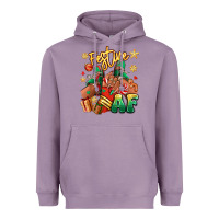 Lavender Festive af Christmas black girl sneakers Heavyweight Hoodie - RanaPortraitStore