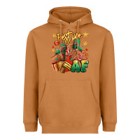 Meerkat Festive af Christmas black girl sneakers Heavyweight Hoodie - RanaPortraitStore
