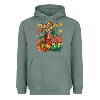 Sage Festive af Christmas black girl sneakers Heavyweight Hoodie - RanaPortraitStore