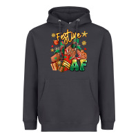 Smoke Festive af Christmas black girl sneakers Heavyweight Hoodie - RanaPortraitStore