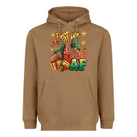 Toasted Coconut Festive af Christmas black girl sneakers Heavyweight Hoodie - RanaPortraitStore