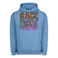 Pigment Pebble Blue race day vibes Urban Hoodie - Artiststas