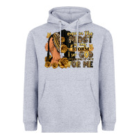 Heather Grey Even in the midst of my storm afro woman Heavyweight Hoodie - RanaPortraitStore