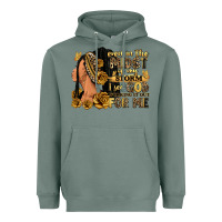 Sage Even in the midst of my storm afro woman Heavyweight Hoodie - RanaPortraitStore