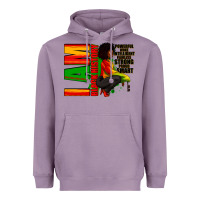Lavender I am black history Afro American woman Heavyweight Hoodie - RanaPortraitStore