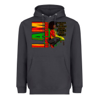Smoke I am black history Afro American woman Heavyweight Hoodie - RanaPortraitStore