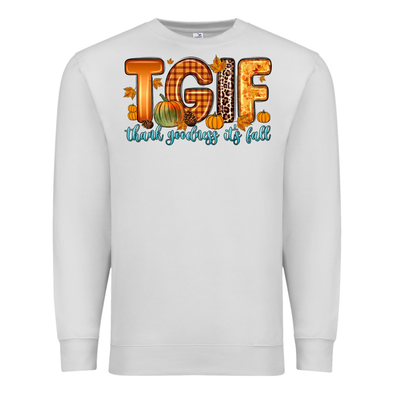 Tgif Thank Goodness It S Fall Premium Sweatshirt by Zillion Design Studio | Teevron