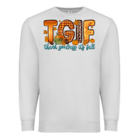 Dove Grey tgif thank goodness it s fall Premium Sweatshirt - Zillion Design Studio