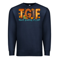 Navy tgif thank goodness it s fall Premium Sweatshirt - Zillion Design Studio