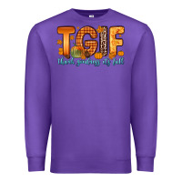 Purple tgif thank goodness it s fall Premium Sweatshirt - Zillion Design Studio