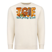 Sandshell tgif thank goodness it s fall Premium Sweatshirt - Zillion Design Studio