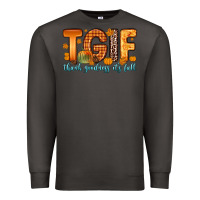 Smoke tgif thank goodness it s fall Premium Sweatshirt - Zillion Design Studio