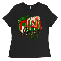 Black mini claus christmas Ladies Tee - BarkalooDesign