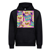 Foreset Green hello summer and beer seamless pattern Urban Hoodie - BundleAndBundleShop