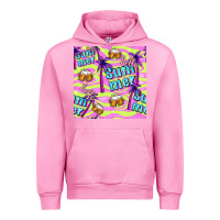 Fuchsia Pink hello summer and beer seamless pattern Urban Hoodie - BundleAndBundleShop