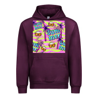 Mauve Wine hello summer and beer seamless pattern Urban Hoodie - BundleAndBundleShop