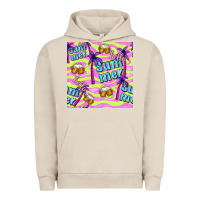 Pigment French Oak hello summer and beer seamless pattern Urban Hoodie - BundleAndBundleShop