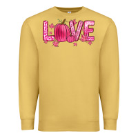 Antique Gold love breast cancer Premium Sweatshirt - Zillion Design Studio