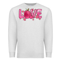 Oatmeal Heather love breast cancer Premium Sweatshirt - Zillion Design Studio
