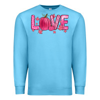 Ocean Blue love breast cancer Premium Sweatshirt - Zillion Design Studio