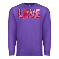Purple love breast cancer Premium Sweatshirt - Zillion Design Studio