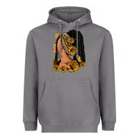 Storm Gold roses afro woman Heavyweight Hoodie - RanaPortraitStore