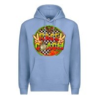 Colony Blue Race coach with leopard and peace hand Premium Hoodie - AdoDesignShop