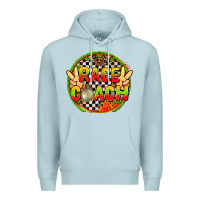 Blue Mist Race coach with leopard and peace hand Premium Hoodie - AdoDesignShop